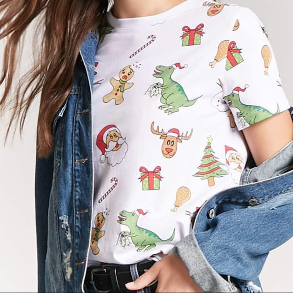 christmas themed t shirt